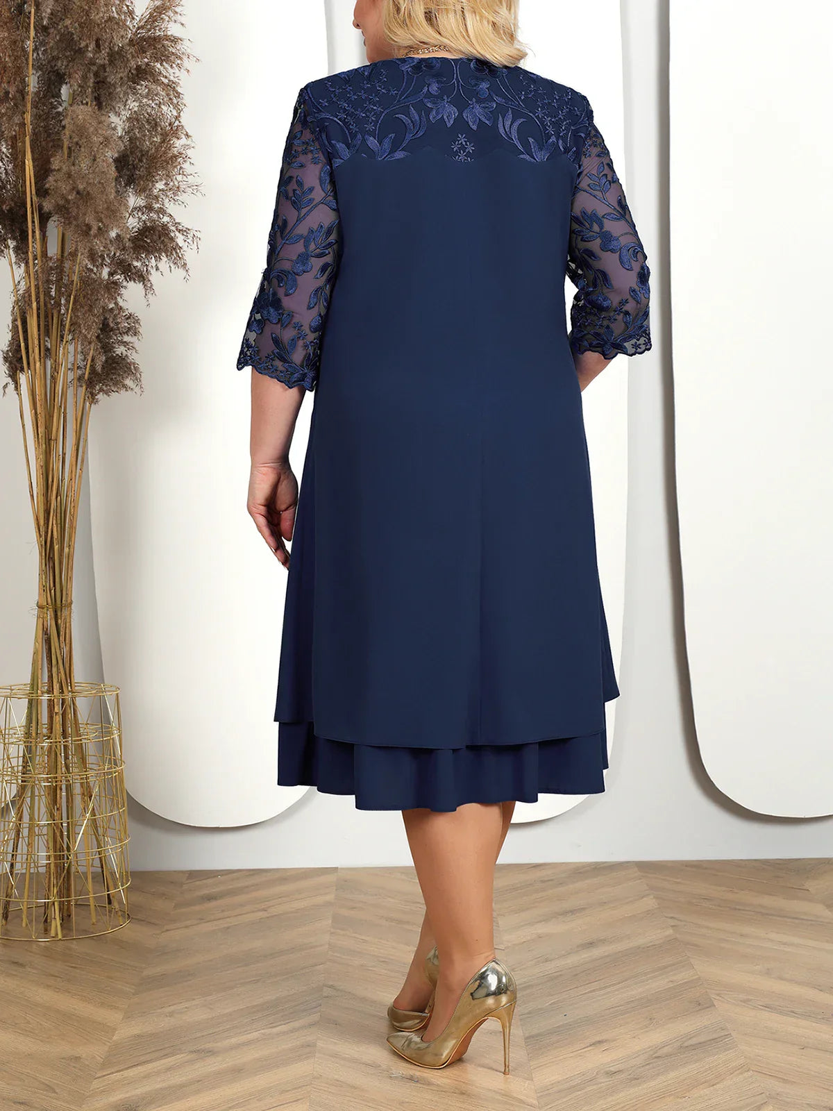 Summer Dresses For Women Embroidery Floral Patchwork Formal