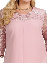 Summer Dresses For Women Embroidery Floral Patchwork Formal