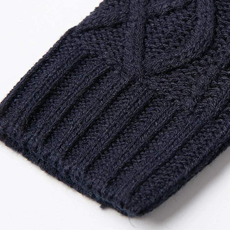 Women Casual Knitted Long Sleeve Winter Dresses Sweater