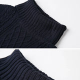 Women Casual Knitted Long Sleeve Winter Dresses Sweater
