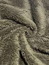 Women' Fuzzy Fleece Lapel Open Front Long Cardigan
