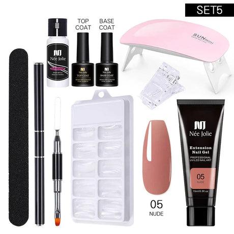 Poly Uv Gel Kit All For Manicure Gel