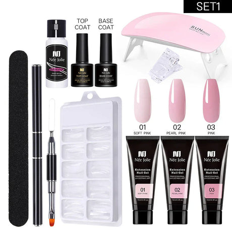 Poly Uv Gel Kit All For Manicure Gel