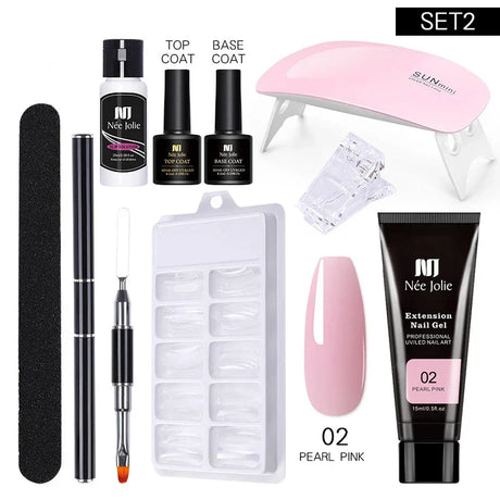 Poly Uv Gel Kit All For Manicure Gel