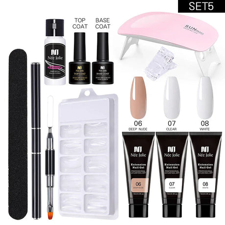 Poly Uv Gel Kit All For Manicure Gel