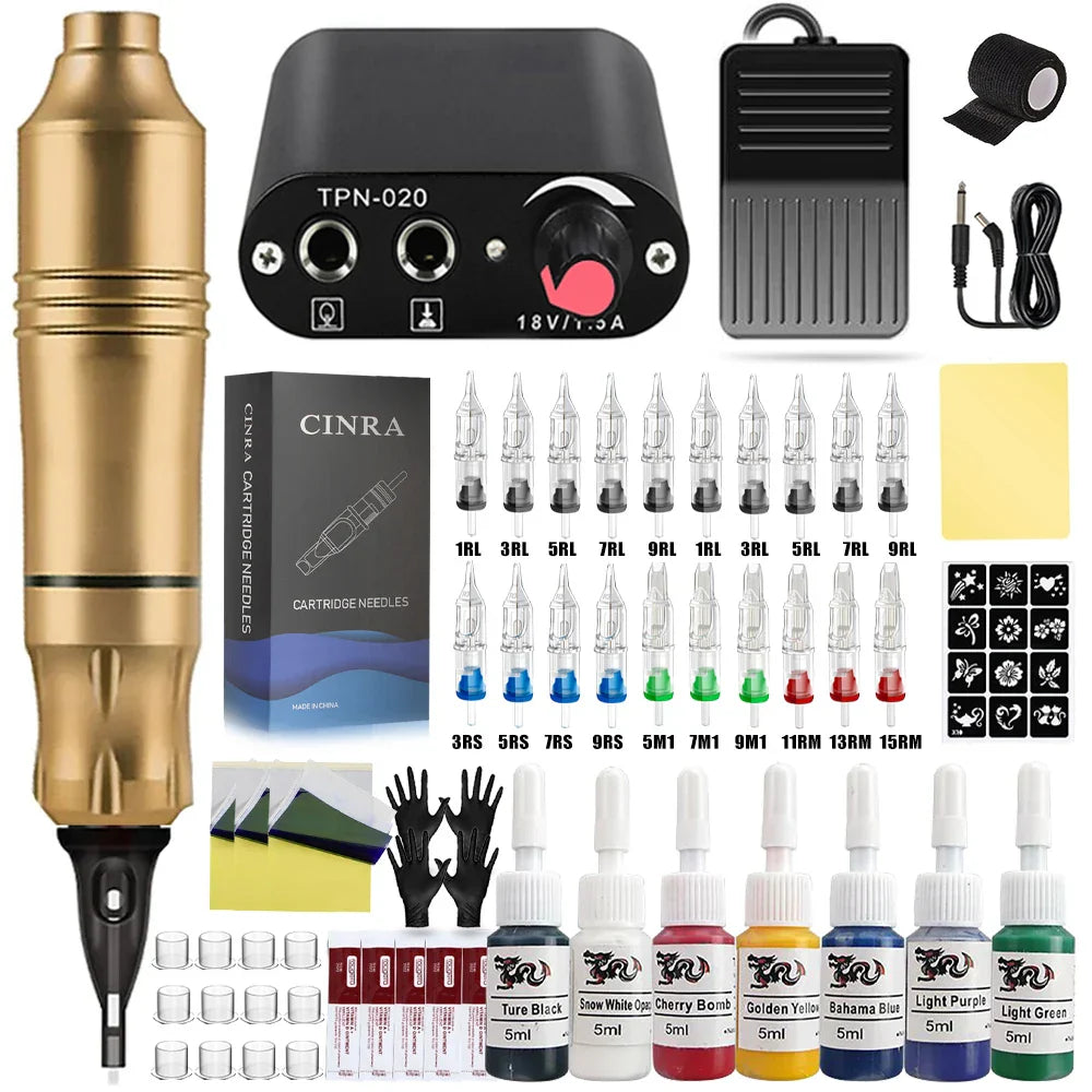 Professional Tattoo Machine Rotary Tattoo Pen Kit