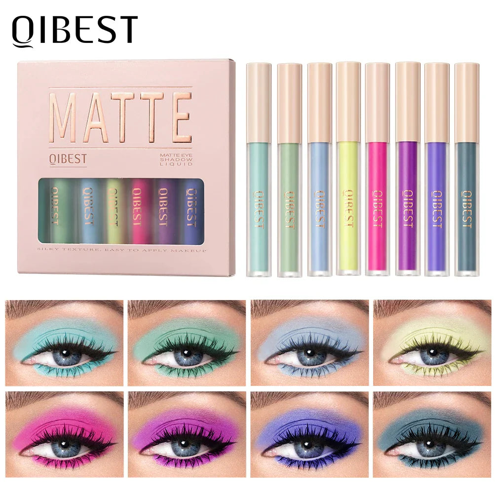 Qibest Colors Liquid Eyeshadow Sets Matte Eyeshadow