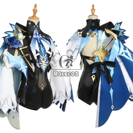 Rolecos Genshin Impact Eula Cosplay Costume Uniform Cosplay