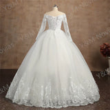 Real Video Ball Gown Off Shoulder Wedding Dresses