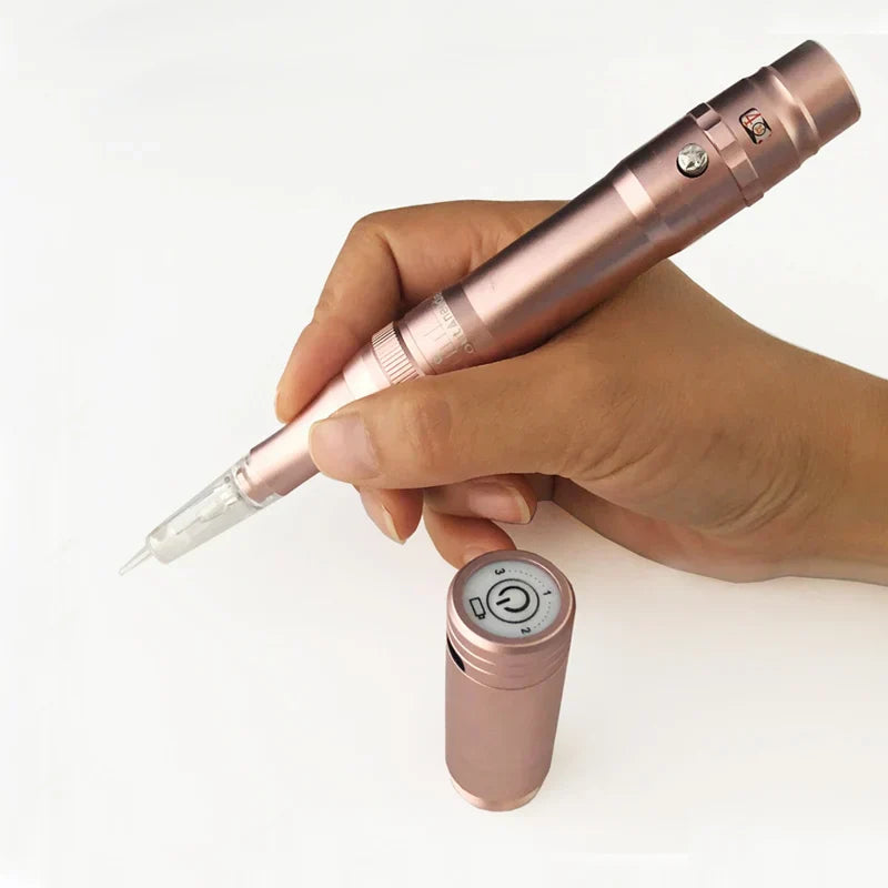 Rose Gold Professional Dermograph Wireless Permanent Makeup Machine