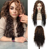 Synthetic Womens Wig Long Curly Hair Ash Blonde