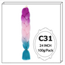 Synthetic Long Jumbo Ombre Braiding Hair For Women