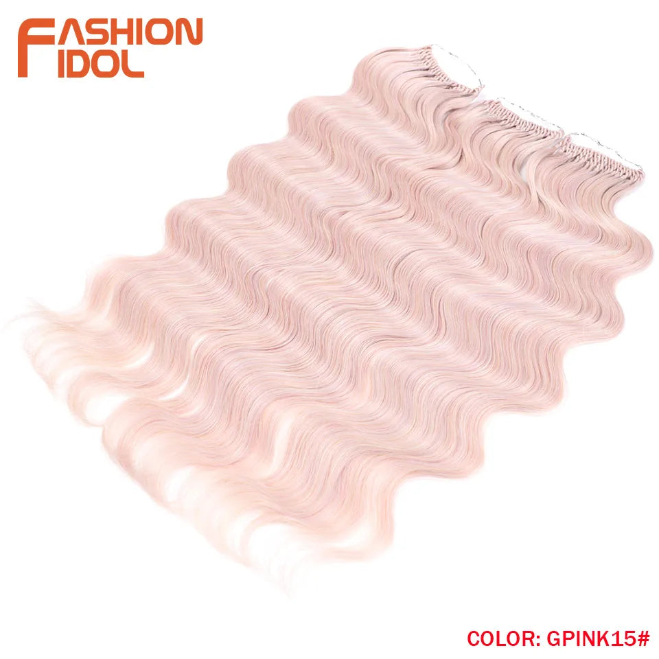 Fashion Idol Body Wave Crochet Hair Synthetic Goddess