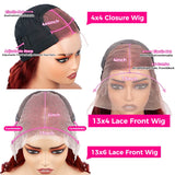 Reddish Brown Hd Lace Frontal Wig Preplucked
