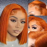 Density Ginger Orange Straight Bob Wig X