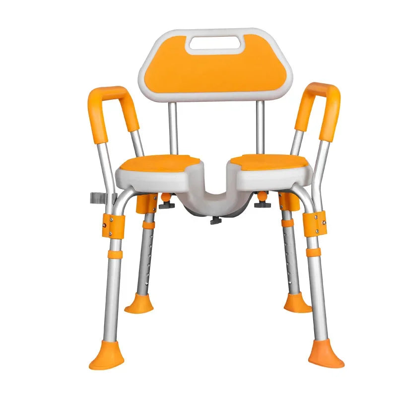 U-Shaped Seat Plate Aluminum Alloy Elderly Bath Chair