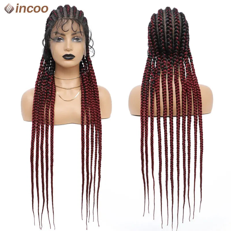 Cornrow Twisted Braided Wigs Ombre Blonde Passion Twists