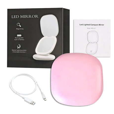 Mini Compact Led Makeup Mirror With Light X