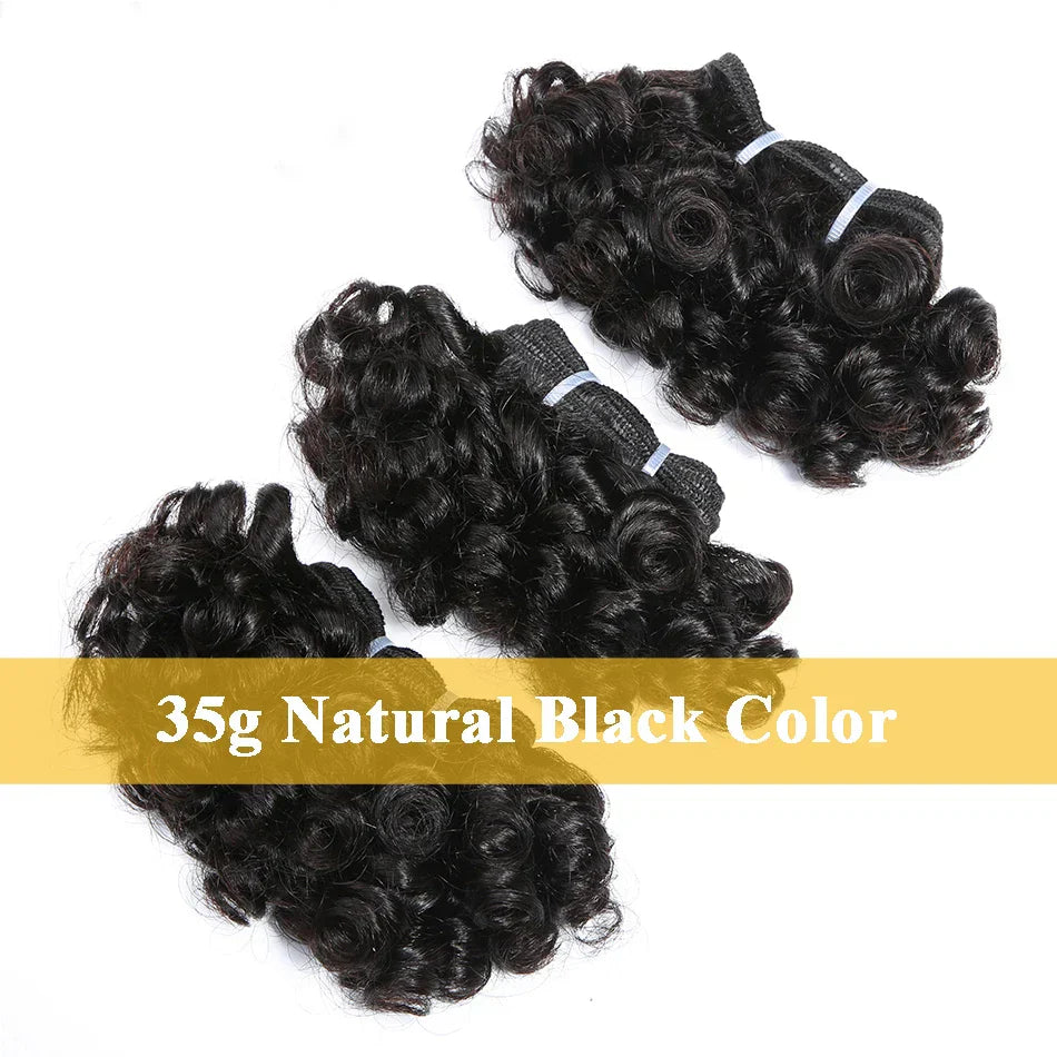 Brazilian Deep Wave Human Hair Bundles Bouncy Curly