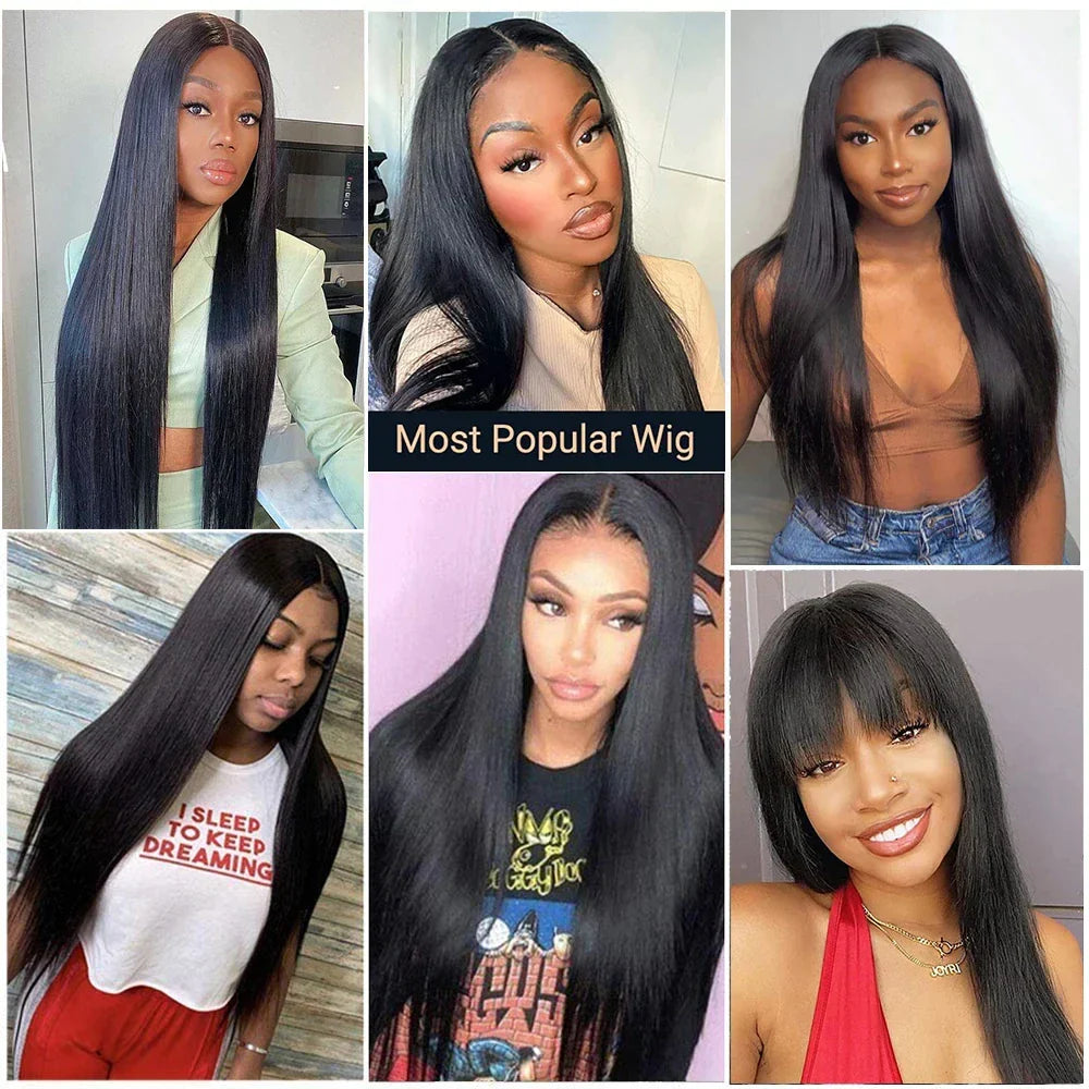 Bone Straight Lace Front Wig Indian