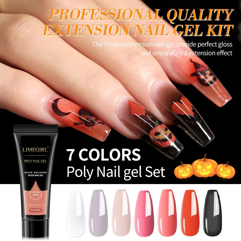 Limited Nail Extension Gel Kit Halloween Manicure Kit