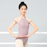 Women Ballet Leotards Stand Collar Embroidery Gymnastics Leotards