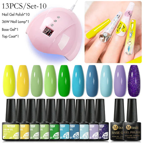 Gel Nail Polish Set With W