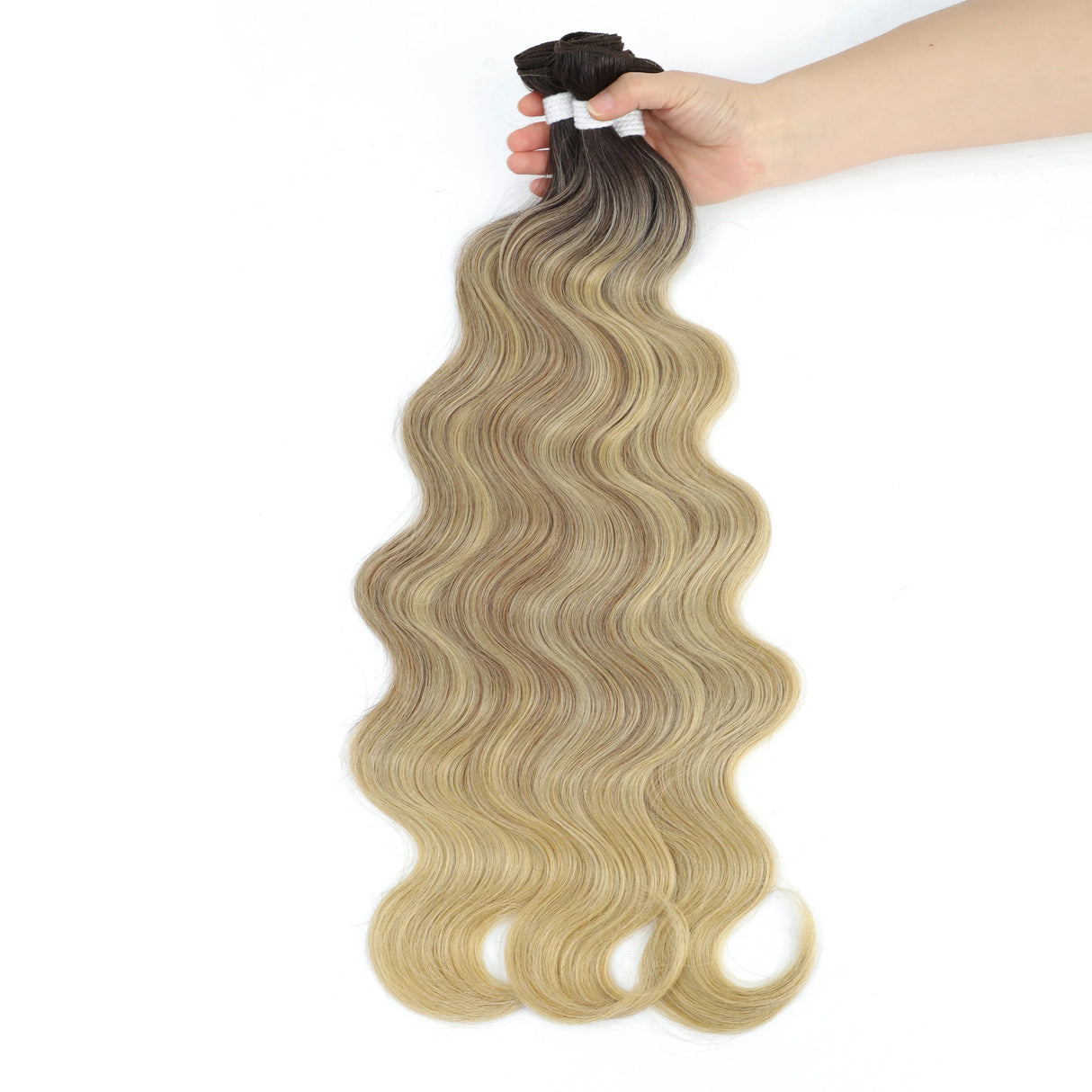 Colorful Body Wave Hair Bundles Piano Blonde Natural