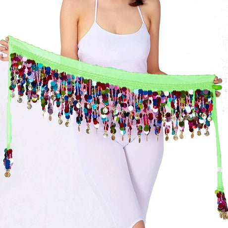 Colorful Belt Belly Dance Belt Costumes Double Layers