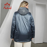 Astrid Autumn Winter Women' Jacket Long Thin Cotton