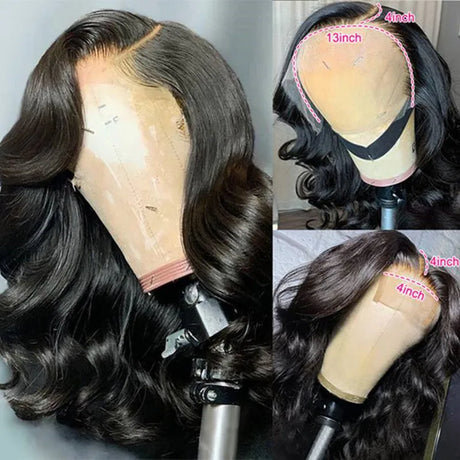 Brazilian Body Wave Frontal Wigs Short X Lace