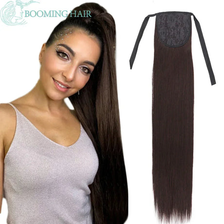 Curly Ponytail Extensions Clip In Synthetic Drawstring Ponytail