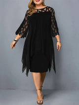 Sleeve Hollow Out Solid Sexy Women' Clothing Evening
