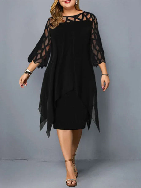 Sleeve Hollow Out Solid Sexy Women' Clothing Evening