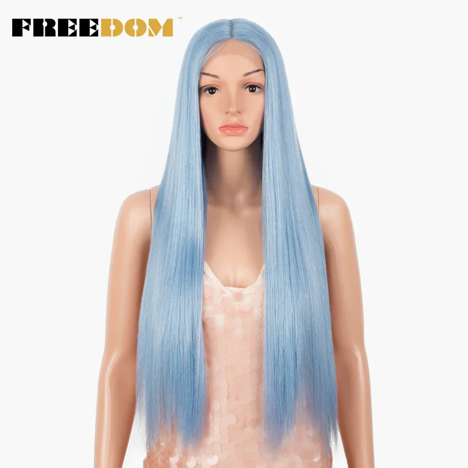 Freedom Synthetic Lace Front Wig Long Straight Wigs