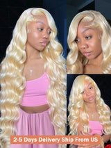 Brazilian Inches Body Wave Honey Blonde Hd Transparent