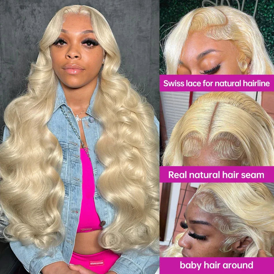 Blonde Hd Body Wave Transparent X Lace Front