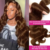 Chocolate Brown Lace Front Wigs Body Wave Lace