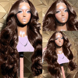 Chocolate Brown Body Wave 13X6 Lace