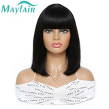 Human Hair Wigs Straight Hair With Bang