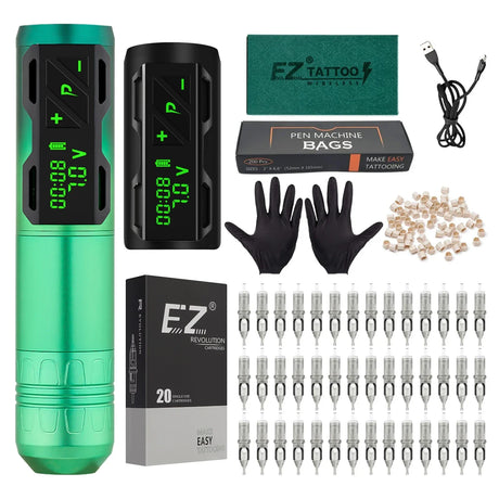 Ez Complete Tattoo Kit Wireless Battery Tattoo