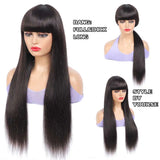 Human Hair Wigs Straight Hair With Bang