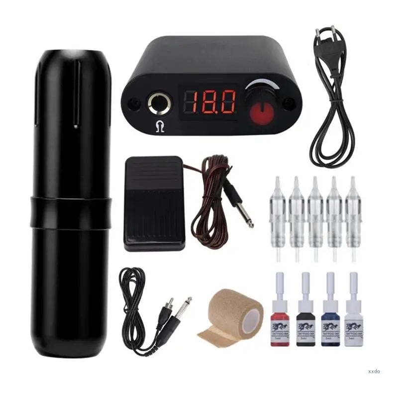 Tattoos Machine Kit Digital Screen Tattoos Power Supply