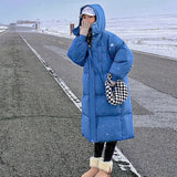 Winter Women Parka New Long Straight Down Cotton