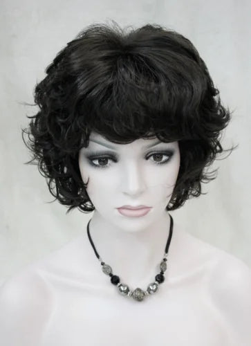 Fashion Short Women‘s Wigs Blonde Brown Black Wig Bob Curly Wigs Real Natural Hair