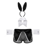 Mens Waiter Tuxedo Lingerie Sexy Cosplay Costume Role