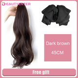 Beautyenter Synthetic Straight Long Wig Hair Ponytail Grab