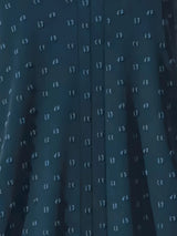 Women' Solid Swiss Dot Long Sleeve Notched Neck