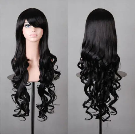 Lady Long Curly Wigs Fashion Cosplay Costume Hair