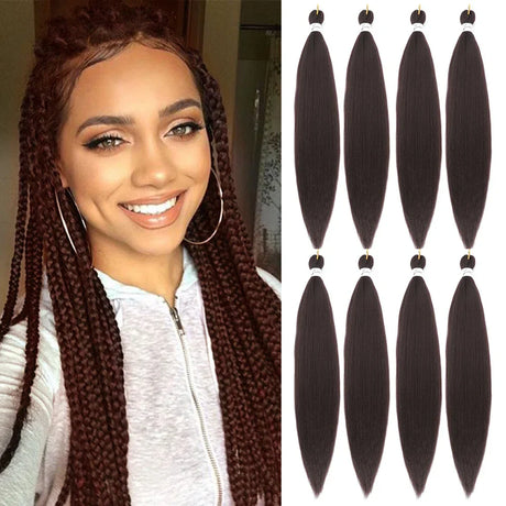 Braiding Hair Pre Stretched Synthetic Braid Extensions Jumbo